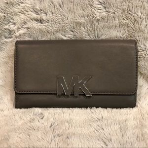 Michael Kors Heather Grey Leather Wallet